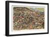 Aerial View, Omaha, Nebraska-null-Framed Art Print