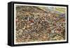 Aerial View, Omaha, Nebraska-null-Framed Stretched Canvas