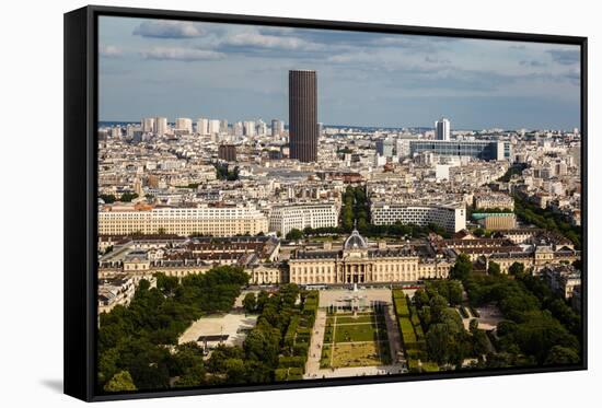 Aerial View on Champ De Mars from the Eiffel Tower, Paris, France-anshar-Framed Stretched Canvas
