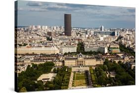 Aerial View on Champ De Mars from the Eiffel Tower, Paris, France-anshar-Stretched Canvas