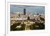 Aerial View on Champ De Mars from the Eiffel Tower, Paris, France-anshar-Framed Photographic Print
