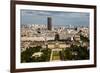 Aerial View on Champ De Mars from the Eiffel Tower, Paris, France-anshar-Framed Photographic Print