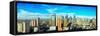 Aerial View on Makati City - Modern Financial and Business District of Metro Manila, Philippines-joyfull-Framed Stretched Canvas