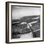 Aerial View over Ardennes Showing Us Tank Company During the Battle of the Bulge-null-Framed Photographic Print