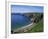 Aerial View over Beach at La Grande Greve, Sark, Channel Islands, United Kingdom, Europe-Lightfoot Jeremy-Framed Photographic Print