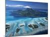 Aerial View over Bora Bora, French Polynesia-Neil Farrin-Mounted Photographic Print