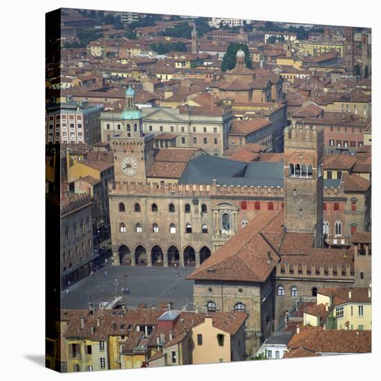 Aerial View over Central Bologna, Emilia-Romagna, Italy, Europe-Tony Gervis-Stretched Canvas