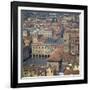 Aerial View over Central Bologna, Emilia-Romagna, Italy, Europe-Tony Gervis-Framed Photographic Print