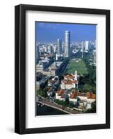 Aerial View over Central Singapore-Hanan Isachar-Framed Photographic Print