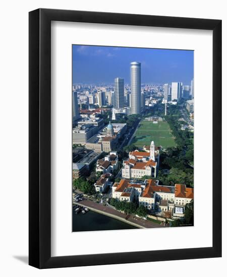 Aerial View over Central Singapore-Hanan Isachar-Framed Photographic Print