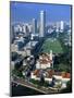 Aerial View over Central Singapore-Hanan Isachar-Mounted Photographic Print