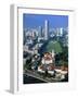 Aerial View over Central Singapore-Hanan Isachar-Framed Photographic Print