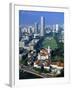 Aerial View over Central Singapore-Hanan Isachar-Framed Photographic Print