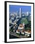 Aerial View over Central Singapore-Hanan Isachar-Framed Photographic Print