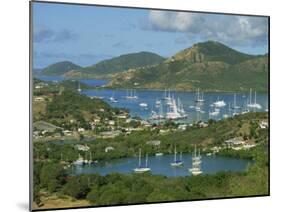 Aerial View over Falmouth Bay, with Moored Yachts, Antigua, Leeward Islands, West Indies, Caribbean-Lightfoot Jeremy-Mounted Photographic Print