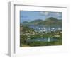 Aerial View over Falmouth Bay, with Moored Yachts, Antigua, Leeward Islands, West Indies, Caribbean-Lightfoot Jeremy-Framed Photographic Print