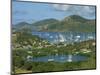 Aerial View over Falmouth Bay, with Moored Yachts, Antigua, Leeward Islands, West Indies, Caribbean-Lightfoot Jeremy-Mounted Photographic Print