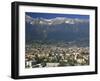 Aerial View over Innsbruck, Including the Karwendel Range Behind, Tirol, Austria, Europe-Gavin Hellier-Framed Photographic Print