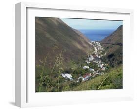 Aerial View over Jamestown, St. Helena, Mid Atlantic-Renner Geoff-Framed Photographic Print