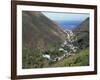 Aerial View over Jamestown, St. Helena, Mid Atlantic-Renner Geoff-Framed Photographic Print