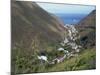 Aerial View over Jamestown, St. Helena, Mid Atlantic-Renner Geoff-Mounted Photographic Print