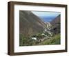 Aerial View over Jamestown, St. Helena, Mid Atlantic-Renner Geoff-Framed Photographic Print