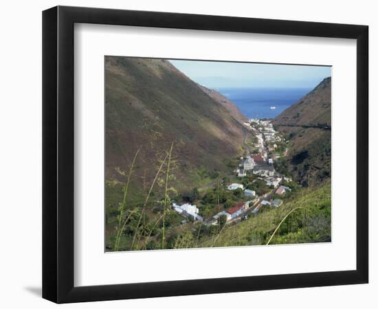 Aerial View over Jamestown, St. Helena, Mid Atlantic-Renner Geoff-Framed Photographic Print