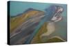 Aerial View over Lake Laitaure Showing Silt Deposits from the Rapa River, Sarek Np, Sweden-Cairns-Stretched Canvas