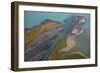 Aerial View over Lake Laitaure Showing Silt Deposits from the Rapa River, Sarek Np, Sweden-Cairns-Framed Photographic Print