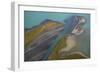 Aerial View over Lake Laitaure Showing Silt Deposits from the Rapa River, Sarek Np, Sweden-Cairns-Framed Photographic Print