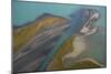 Aerial View over Lake Laitaure Showing Silt Deposits from the Rapa River, Sarek Np, Sweden-Cairns-Mounted Photographic Print