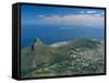 Aerial View Over Lion's Head from Table Mountain, Cape Town, South Africa-Fraser Hall-Framed Stretched Canvas