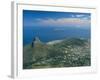 Aerial View Over Lion's Head from Table Mountain, Cape Town, South Africa-Fraser Hall-Framed Photographic Print