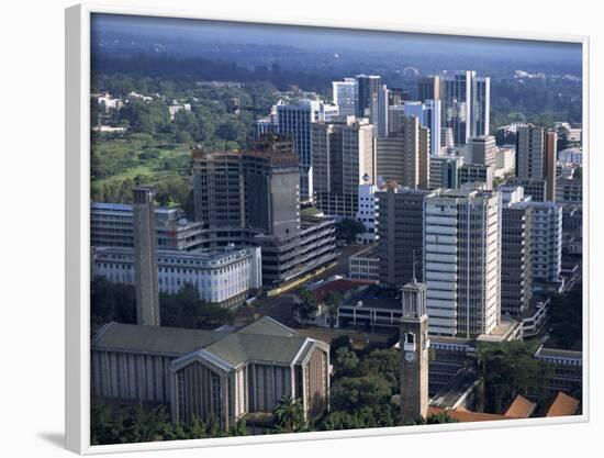 Aerial View over Nairobi, Kenya, East Africa, Africa-Groenendijk Peter-Framed Photographic Print