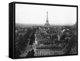 Aerial View over Paris-null-Framed Stretched Canvas