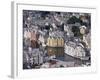 Aerial View over River Running Through Central Alesund, Norway, Scandinavia, Europe-null-Framed Photographic Print