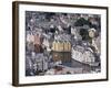 Aerial View over River Running Through Central Alesund, Norway, Scandinavia, Europe-null-Framed Photographic Print