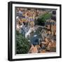 Aerial View over Rozenhoedkaai and Roof-Tops from the Belfry-Stuart Black-Framed Photographic Print