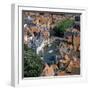 Aerial View over Rozenhoedkaai and Roof-Tops from the Belfry-Stuart Black-Framed Photographic Print
