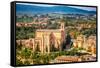 Aerial View over Siena, Italy-sborisov-Framed Stretched Canvas