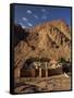 Aerial View over St. Catherines Monastery, UNESCO World Heritage Site, Egypt, Sinai-Julia Bayne-Framed Stretched Canvas