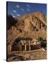 Aerial View over St. Catherines Monastery, UNESCO World Heritage Site, Egypt, Sinai-Julia Bayne-Stretched Canvas