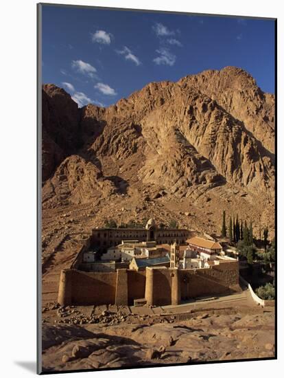 Aerial View over St. Catherines Monastery, UNESCO World Heritage Site, Egypt, Sinai-Julia Bayne-Mounted Photographic Print