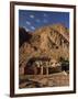 Aerial View over St. Catherines Monastery, UNESCO World Heritage Site, Egypt, Sinai-Julia Bayne-Framed Photographic Print