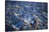 Aerial View over St. Paul's Cathedral, at Night London, England-Jon Arnold-Stretched Canvas