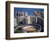 Aerial View Over the Bullring and City, Malaga, Costa Del Sol, Spain, Mediterranean-Oliviero Olivieri-Framed Photographic Print