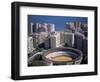 Aerial View Over the Bullring and City, Malaga, Costa Del Sol, Spain, Mediterranean-Oliviero Olivieri-Framed Photographic Print