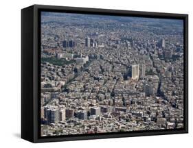 Aerial View over the City of Damascus, Syria, Middle East-Waltham Tony-Framed Stretched Canvas