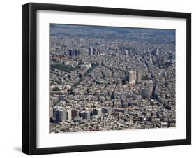 Aerial View over the City of Damascus, Syria, Middle East-Waltham Tony-Framed Photographic Print