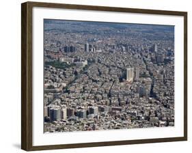 Aerial View over the City of Damascus, Syria, Middle East-Waltham Tony-Framed Photographic Print